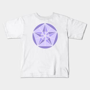 Purple Crystal Star Kids T-Shirt